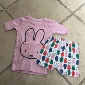 Hanna Andersson Girls 110 Miffy Bunny Organic Cotton Pajama Set Pink Size110 (5)